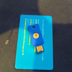 Yubico security key blue 2fa key nfc fido u2f fido2