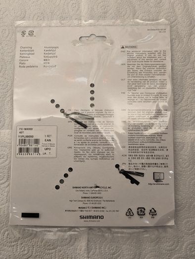 Shimano Alivio FC-M4000 3x9 40T middle chainring