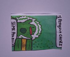Slime penguin No:25 PAPER penguin cardz