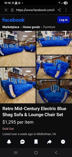 Retro, Mid Century,  American 70sRare Sofas, Chrome Finish, Faux Fur 1970