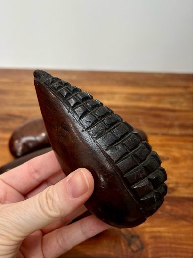 Set of 5 Vintage Carved Wooden Fruit