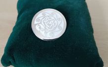 Celtic design hallmarked silver and enamel brooch Alwright & Marshall Dublin 9g FREEPOST