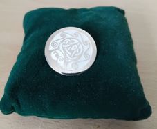 Celtic design hallmarked silver and enamel brooch Alwright & Marshall Dublin 9g FREEPOST