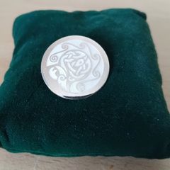 Celtic design hallmarked silver and enamel brooch Alwright & Marshall Dublin 9g FREEPOST