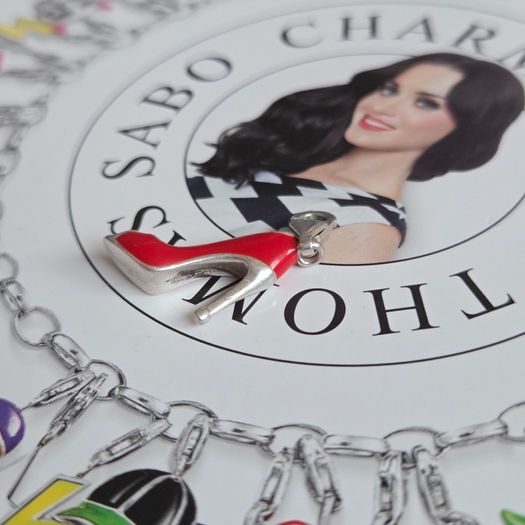 Thomas Sabo  high heel shoe charm 925 silver enamelled red