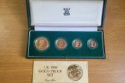 1980 Gold Proof Sovereign Set - 4 Coins