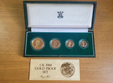 1980 Gold Proof Sovereign Set - 4 Coins