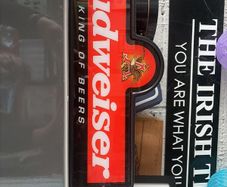 beer sign man cave home bar