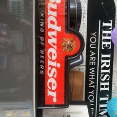 beer sign man cave home bar