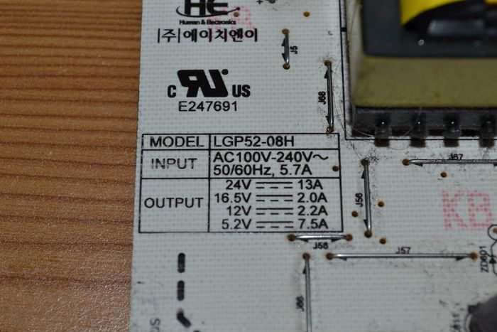 LG TV 52LG5000 Power Supply