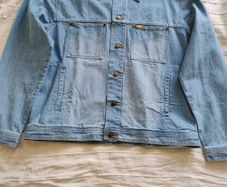 Mens denim cotton jacket size 3XL in very good condition see last three photos for exact measurements FREE STANDARD POSTAGE INCLUDED