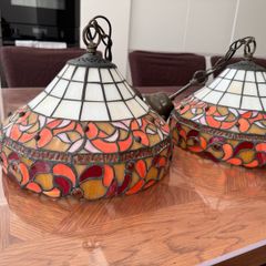 Tiffany Style Chandeliers Vintage Dining Room Pendant Light with 8 inch Shade