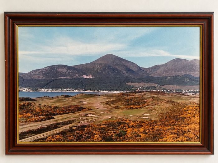 Royal County Down Golf Course & Mourne Mountains Large Framed Print