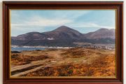 Royal County Down Golf Course &amp; Mourne Mountains Large Framed Print