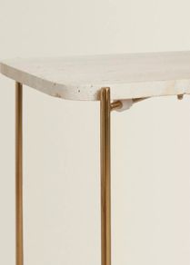 Zara Home Marble Side Table (Cream)