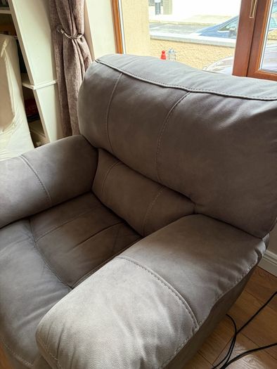 Leather recliner