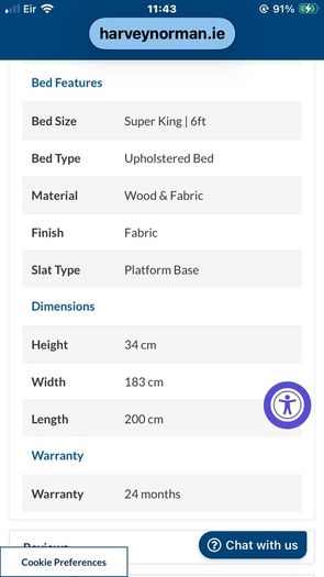 Super King Bed Base