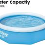 10ft Fast Set Pool | Above Ground Swimming Pool for Kids and Adults, Outdoor Inflatable Pool Image 2