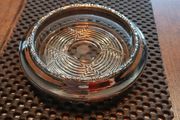 Amston Sterling Silver &amp; Crystal Glass Coaster.