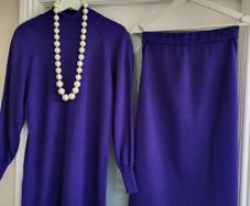 ARA Vintage two piece high neck and SKIRT co-ord Sz 10uk