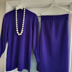 ARA Vintage two piece high neck and SKIRT co-ord Sz 10uk