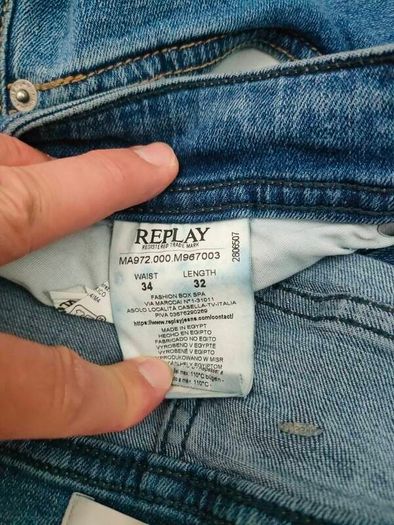 Replay Grover Straight Fit Jeans Mens W35 L31