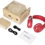 BLUEDIO Wireless Bluetooth 4.1 Headphones with Mic Red Image 6