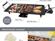 main image for ad Quest Teppanyaki   X 48 Multifunction Griller 2000 Watts BNR 35490 Euro Prices I!c Vat Temperature Control New Stock Boxed Fully Guaranteed With No Need For Oil