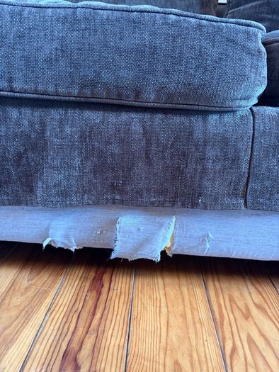 Feather And Down Two Seater Couch And Armchair
