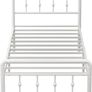 3ft Single Bed Frame with Victorian Headboard and Footboard Image 2