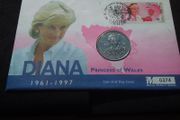 Rare 1998 Princess Diana Commemorative Coin Cover - Limited Edition No, 0374