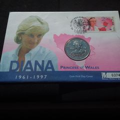 Rare 1998 Princess Diana Commemorative Coin Cover - Limited Edition No, 0374