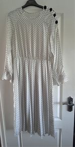 Savida Polka Dot Midi Dress Size Medium