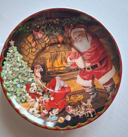 Summer River Christmas Coffee Mugs/Saucers