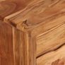 TV Cabinet Solid Acacia Wood with Carved Doors 117x30x40 cm Image 2