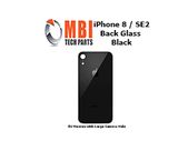 iPhone 8 SE2 Replacement Back Glass Door Cover with Adhesive Black