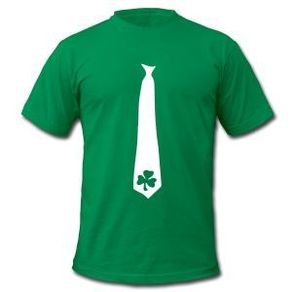 Irish tie t-shirt for st. Patrick's day parade