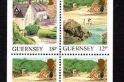 1989 Guernsey GB1.00 Definitive Stamp Booklet Pane (ex cover showing Town Church , St Peter Port) Mint Never Hinged (MNH)