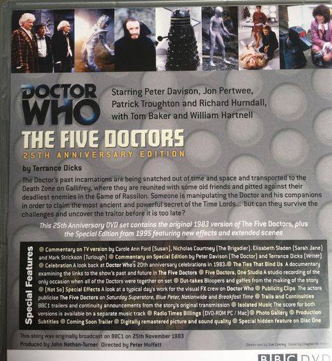 Doctor Who [1983] Peter Davidson - The Five Doctors [DVD TV Boxsets]