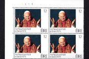 1979 Ireland Papal Visit of Ireland Commemorative Stamp Plate Block 1111 Mint Never Hinged (MNH)