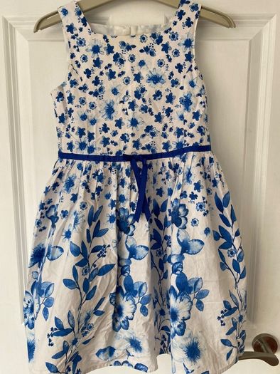 Next blue & white floral dress