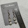 Sterling silver natural pearls earrings Image 5