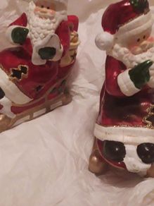 Santa on sleigh