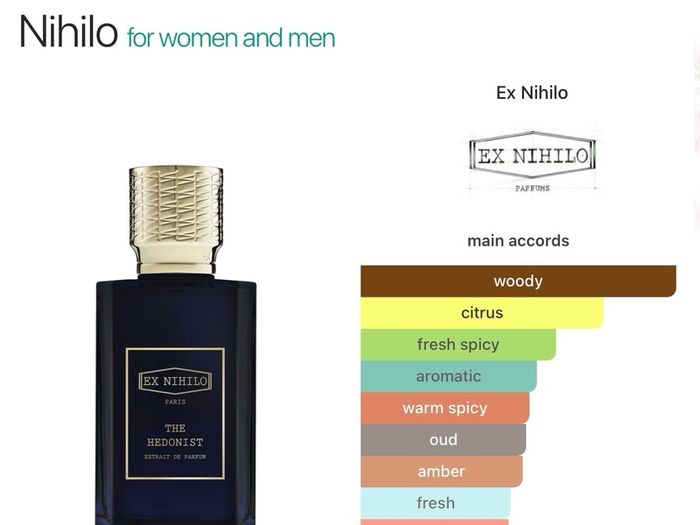 Ex Nihilo The Hedonist Extrait