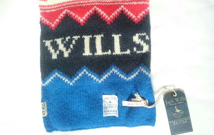 NEW: Jack Wills 80% Lambswool Scarf - Brand New with Tags