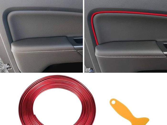 NEW SALE | Car Interior Accessories Trim Strips -10M / 32.8FT Car Mods Gap Fillers Automobile Moulding Line Decorative Accessories DIY Flexible Strip Garnish Accessory with Installing Tool