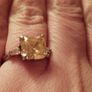 925 sterling silver ring with a yellow citrine. Image 5
