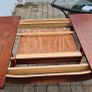 vintage style mahogany extendable dining table Image 8