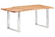 Dining Table with Live Edges Solid Acacia Wood 200 cm 3.8 cm