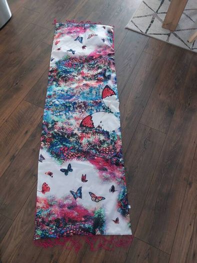 Pink silk scarf